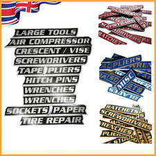 Magnetic Toolbox Labels, 24PCS