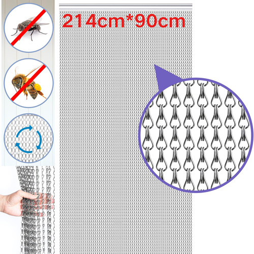 Aluminium 214x90cm fly screen - 214x90cm,