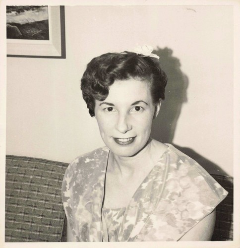 Vtg photo 1960 beautiful woman - photo,