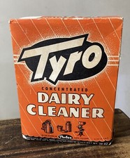 RARE Vintage TYRO Dairy Equipment Cleaner Box -- Milking Machine Cream Separator