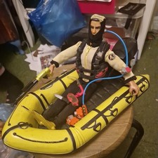 Action Man with Boat  raft