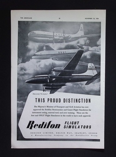 Original 1954 advert - original, redifon