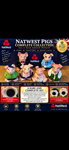 Natwest pigs piggy banks - natwest,