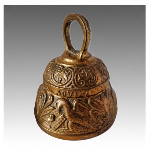Vintage church brass bell - brass,