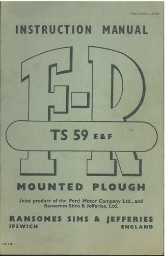 Ransomes ts59 f plough - ransomes, e