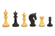 Wooden Chess Pieces ,King Height - 4.50 Inches ,Ebony and Box Wood,Extra Queens