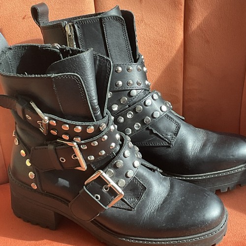 Zara studded buckled - studded,