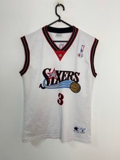 PHILADELPHIA 76ERS SIXERS NBA BASKETBALL JERSEY #3 IVERSON SIZE M ADULT