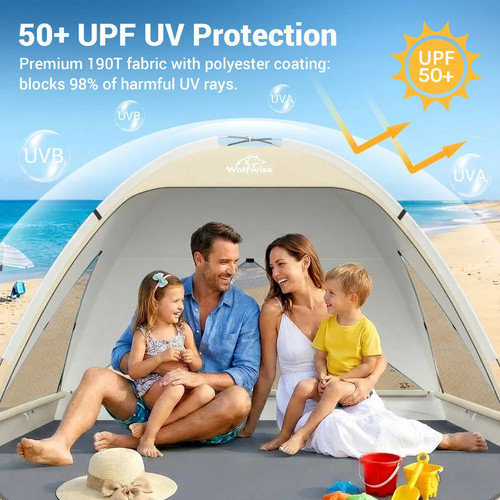 Wolfwise large beach - tent, sun