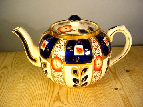 Sudlow imari teapot - sudlow,