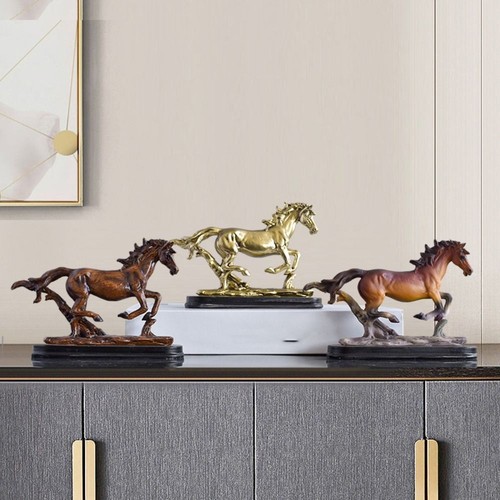 Resin standing horse - 3d,