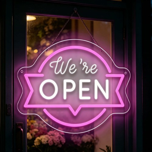 Neon open sign light - neon,