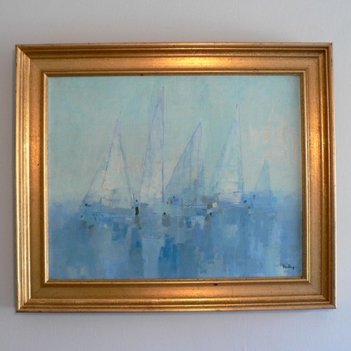 Leonard hunting oil canvas - leonard, on