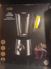 Blender 1200W 2 in 1 Smoothie Maker 1.5L Glass Jug 650ML Cup Silver
