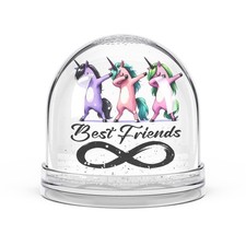 Unicorn Snow Globe - Best Friends Forever Gift, Friendship Decor, Cute 