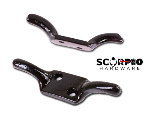 Cleat hook iron black pulley - cleat,