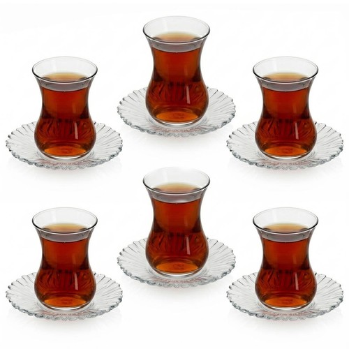 6pc 155ml turkish tea glass - 6pc,