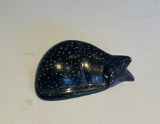 Sleeping Soapstone Cat 5cms