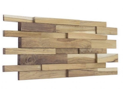 Split face wood tiles - face,