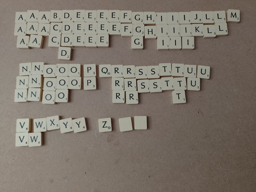 Vintage scrabble individual - scrabble,