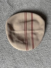 Kangol Old School Stripe Cap. Beige Colour with Burgandy Stripe. Size Small