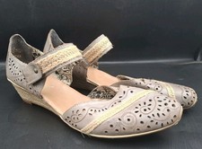 Rieker Taupe Gray Perforated