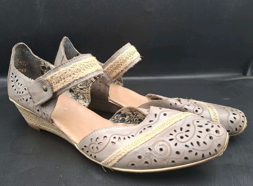 Rieker taupe gray perforated - gray,