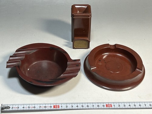 Vtg mcm mod brown bakelite - mod,
