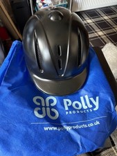 Polly black adult riding helmet 56 - 61 cm 