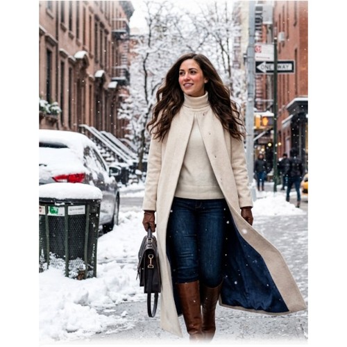 Something navy cream - cream, wool