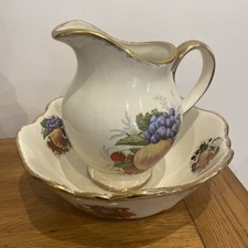VINTAGE WASH BOWL AND JUG J&S