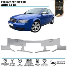 Front Bumper Stone Chip Guard PPF Paint Protection Film For Audi A4 S4 B6 02-05