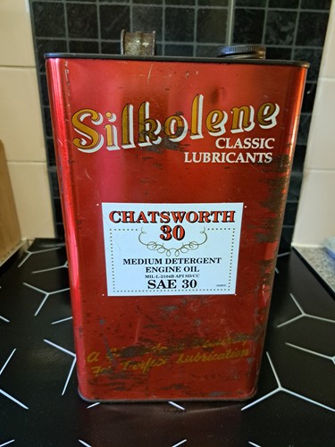 Vintage silkolene oil drum - oil,
