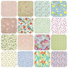 FLORAL COTTON FABRIC Rose &