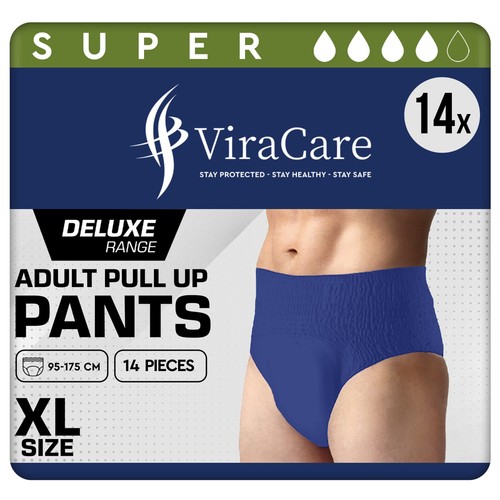 Blue incontinence pants - x,