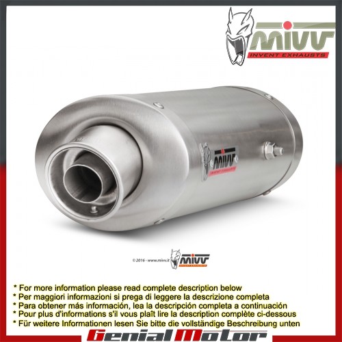 Mivv exhaust muffler oval - mivv,