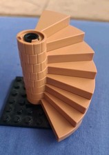 Genuine Lego Spare Parts Spiral Staircase Hogwarts Dark Nougat