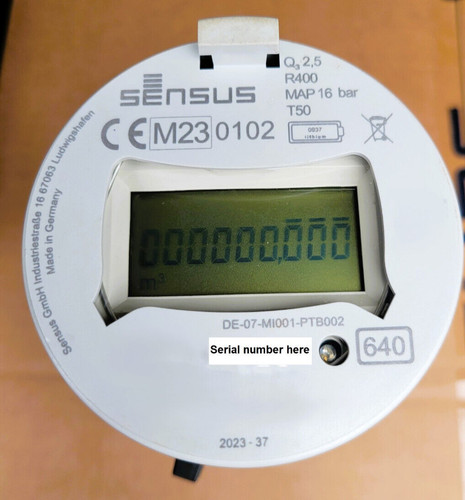 Sensus water meter concentric - meter,