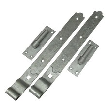 Hook and Band Hinges Galvanised 12" - 30" (Heavy Duty Gate Cranked Shed Door)