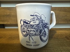 Greeves Vintage Motorcycle Mug 1961 ISTD Bryan Sharp