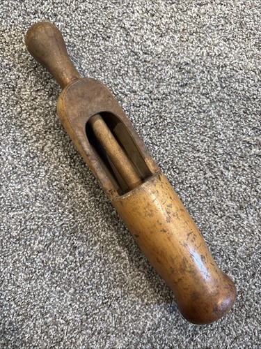 Vintage wooden wine bottle - wooden,