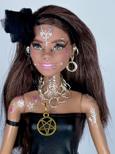 Ooak punk goth barbie doll - ooak,