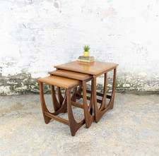 G-Plan Teak Fresco Astro Nest Of Tables Mid Century 1960s Vintage Coffee DELIVER