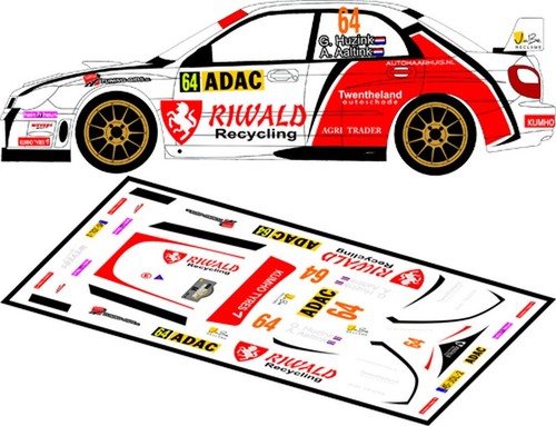 Decals subaru impreza wrc - 1/43,
