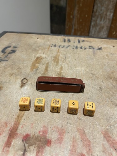 Vintage leather case set - k&c,