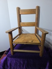Vintage Wooden Ladder Back
