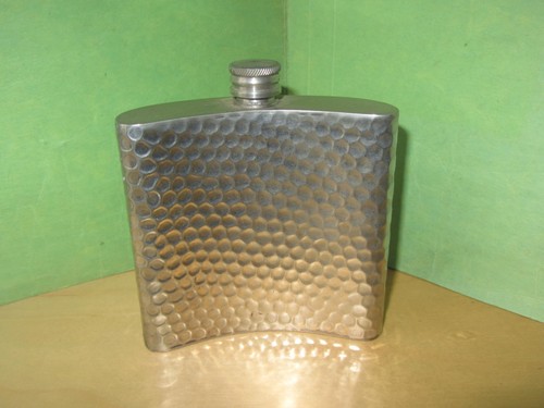 Pewter hip flask oz - hip,