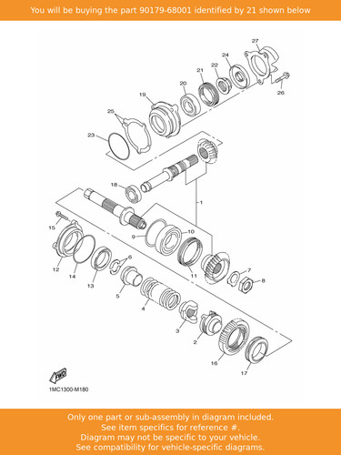 Yamaha nut 90179 68001 oem - nut,,