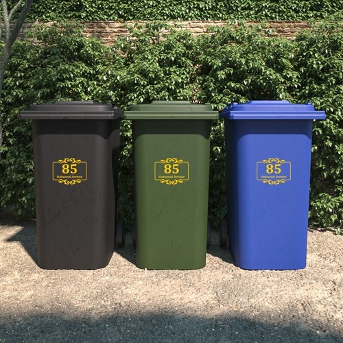 Custom wheelie bin stickers - custom,