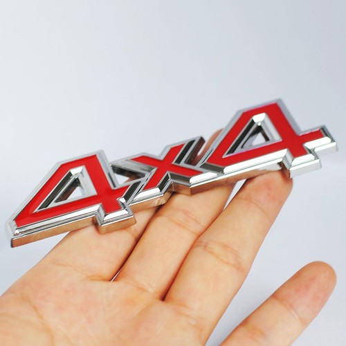 Metal sticker 4x4 logo - 3d,